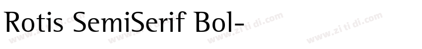 Rotis SemiSerif Bol字体转换